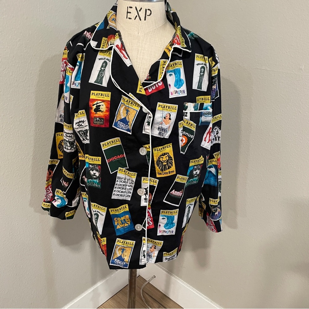Playbill Pajama Top Small